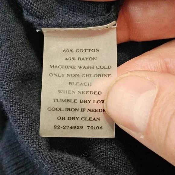 Ann Taylor Blue Wrap Cardigan Sweater Women M Cotton Blend Classic Preppy Chic - Picture 5 of 7